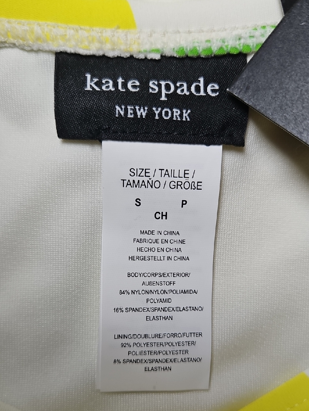 Kate Spade High Waisted Lemon Print Bikini Swimsuit Bottom New - Picture 6 of 7